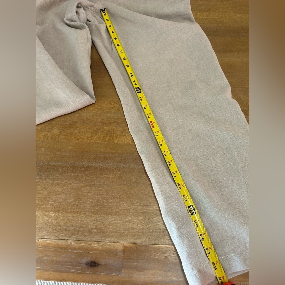 LL Bean Women’s Linen Wide Leg Pants 16 - Picture 3 of 8